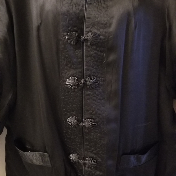 Reversible 100% Silk Asian style Blazer Size XXL. - Picture 6 of 6